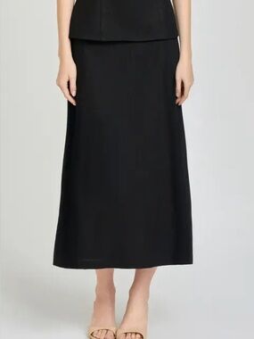 Max Studio London Black midi skirt - XS